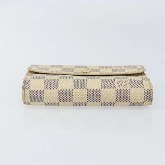 LOUIS VUITTON Damier Azur Portefeuille Alexandra Wallet N63068 LV Auth 155285 - Picture 7 of 16